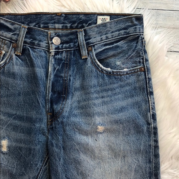 Levi's 501 White Oak Button Fly Selvedge Jeans - Picture 6 of 15